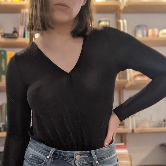 Shimmery black bodysuit - Picture 2 of 4